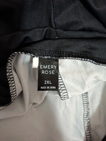 Pantalon noir fleurie Emery Rose - Taille 2XL - 44