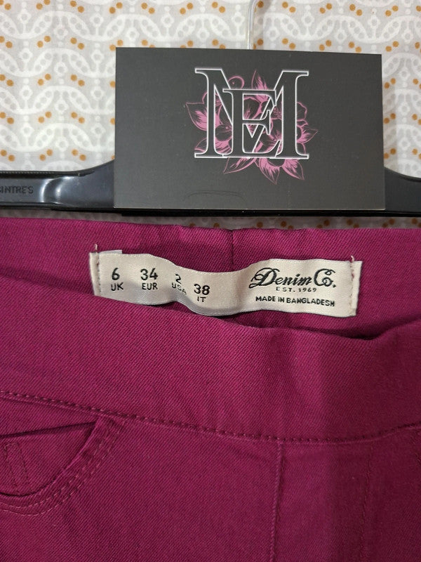 Jeans violette Denim Co - Taille XS - 34