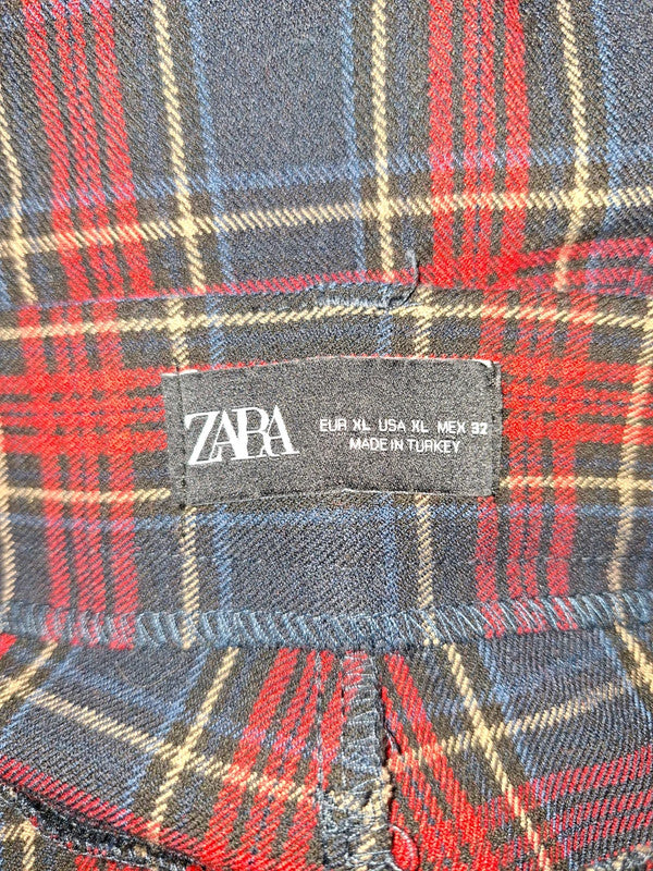 Pantalon à carreaux Zara - Taille XL - 42