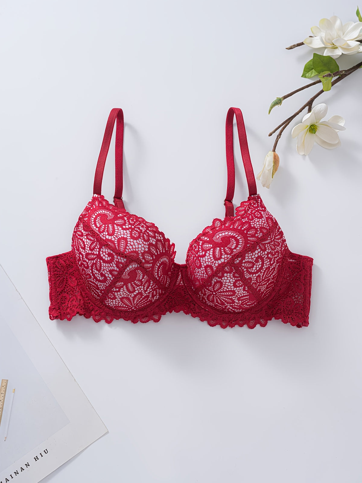 Ensemble 3 pièces en dentelle élégante