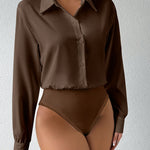 Body elegante con cuello solapa y abotonadura #colección París 2025