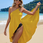 Robe de plage dos nu à bretelles spaghetti #collection MONACO 2025