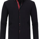 Chemise habillée homme manches longues #Bordeaux