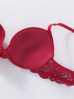 Lot de 3 soutiens-gorge en dentelle florale