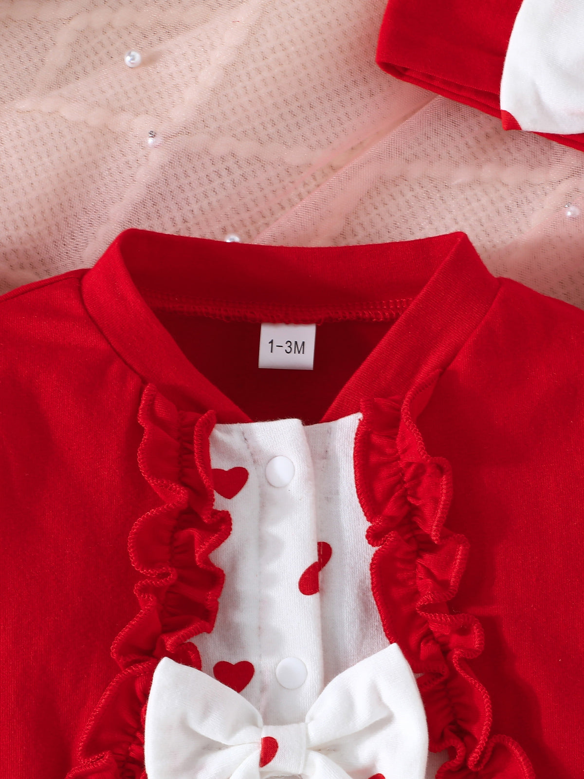 Ensemble deux-pièces avec nœud pour bébé fille