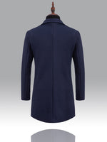 Manteau trench homme élégant à simple boutonnage #Courchevel