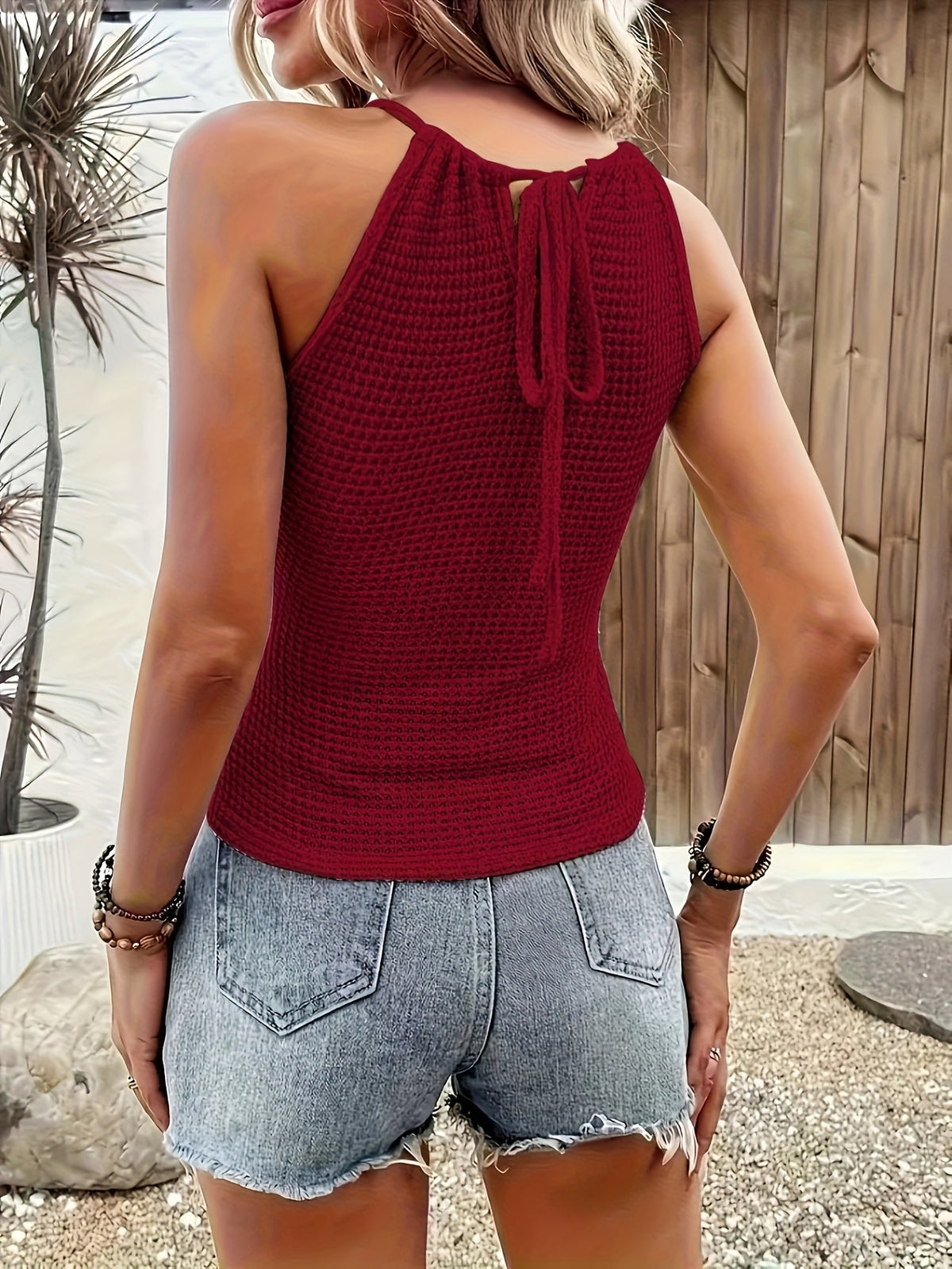 Débardeur dos nu en crochet élégant pour femme #collection MONACO 2025