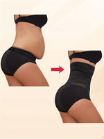 Culotte gainante noir taille haute – effet ventre plat
