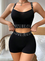Ensemble crop top & short taille haute