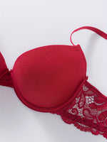 Lot de 3 soutiens-gorge en dentelle florale