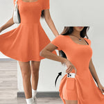 Robe courte en maille #collection Paris