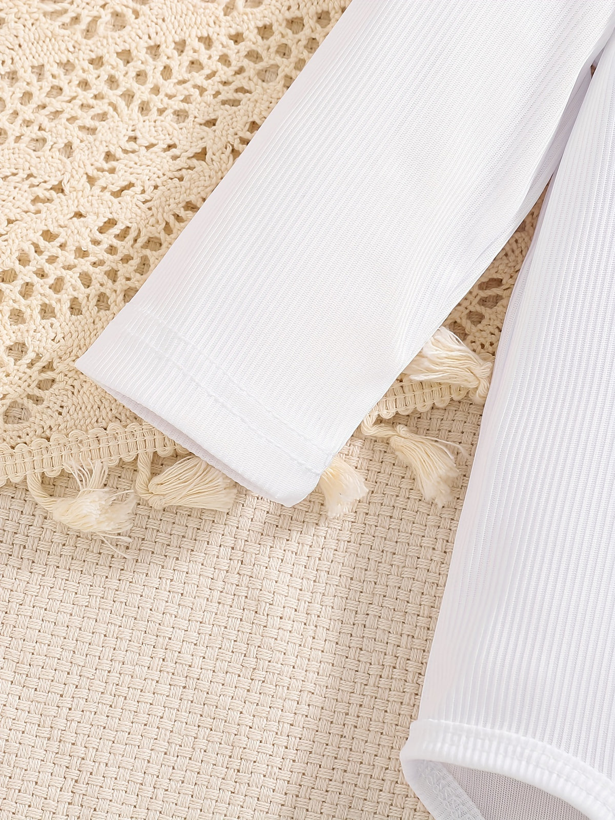 Ensemble fille vert & blanc