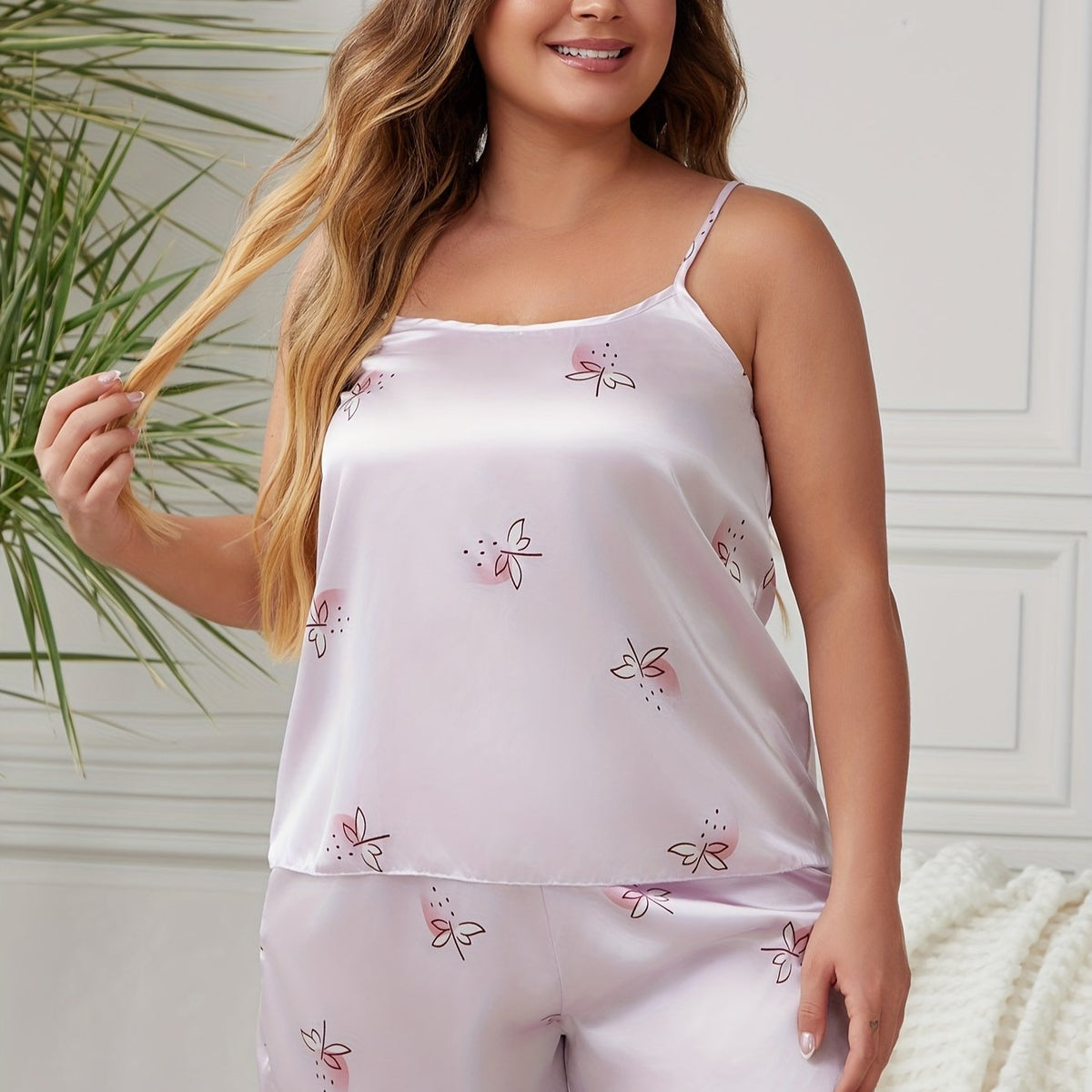 Ensemble Pyjama Satiné Grande Taille