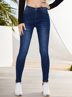 Jean skinny décontracté bleu clair