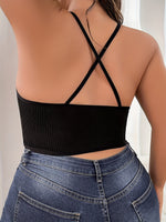 Top court sexy en maille grande taille
