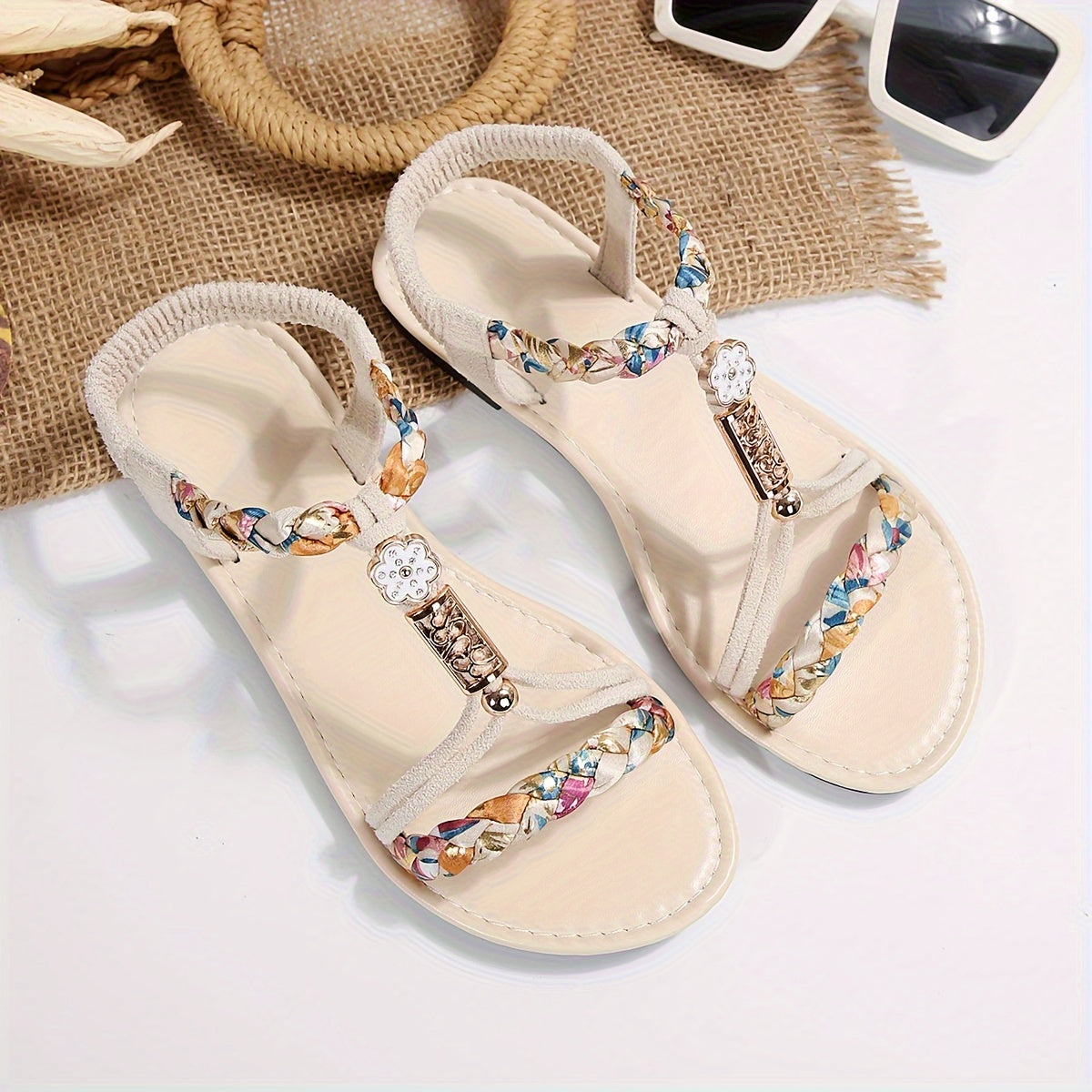 Sandales tressées pour femme