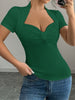 T-shirt élégant à texture froncée #Paris