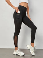 Legging élégant à couture mesh