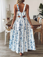 Blouse fleurie à encolure carrée #Monaco