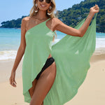 Robe de plage dos nu à bretelles spaghetti #collection MONACO 2025