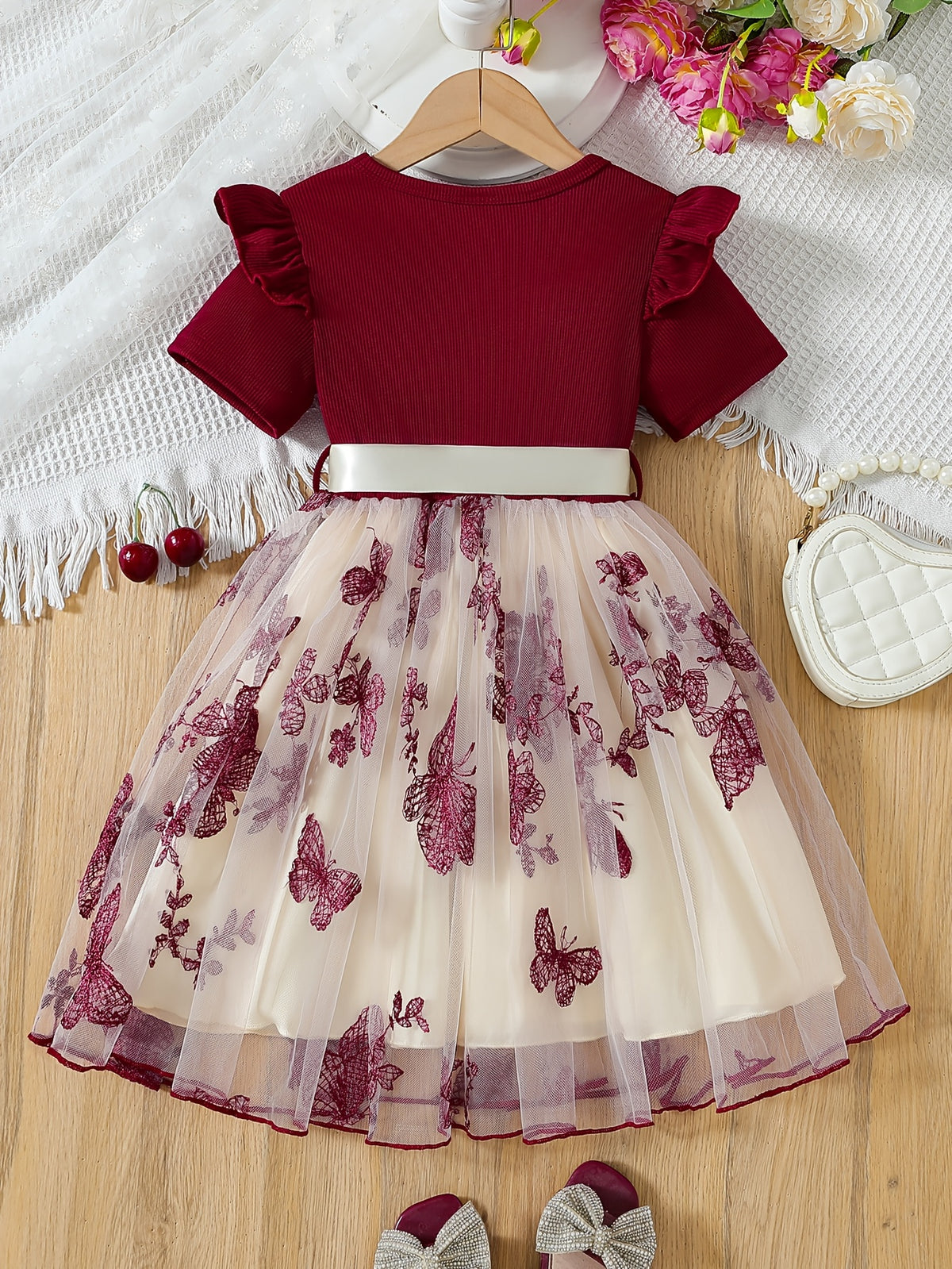 Robe tutu élégante et stylée à manches courtes