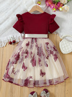 Robe tutu élégante et stylée à manches courtes