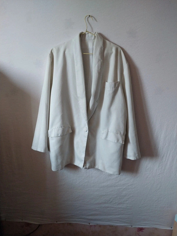 Veste tailleur blanc écru femme