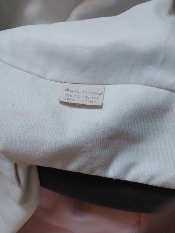 Veste tailleur blanc écru femme