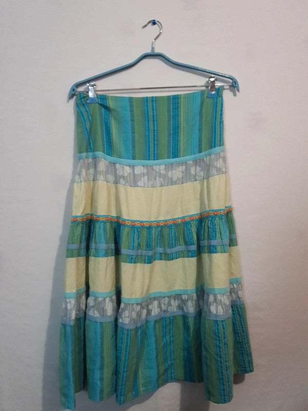 Jupe bleu/jaune