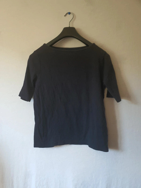 T-Shirt noir rayé
