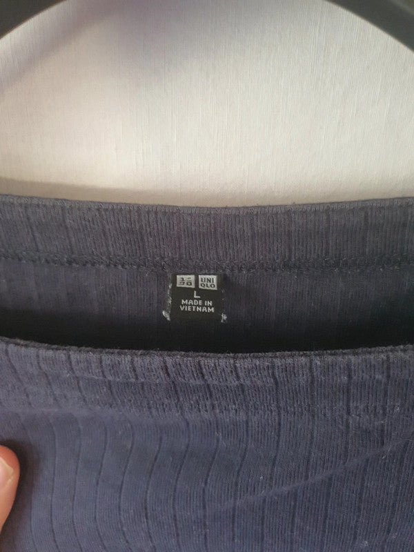 T-Shirt noir rayé