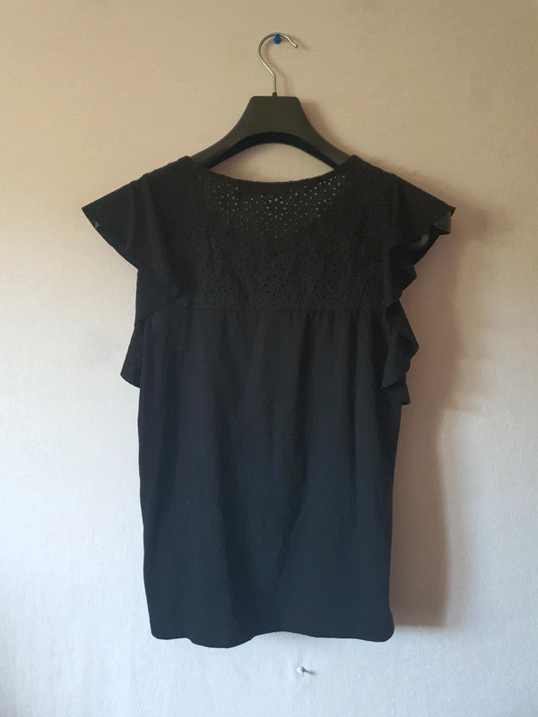 T-Shirt noir avec voile