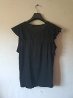 T-Shirt noir avec voile