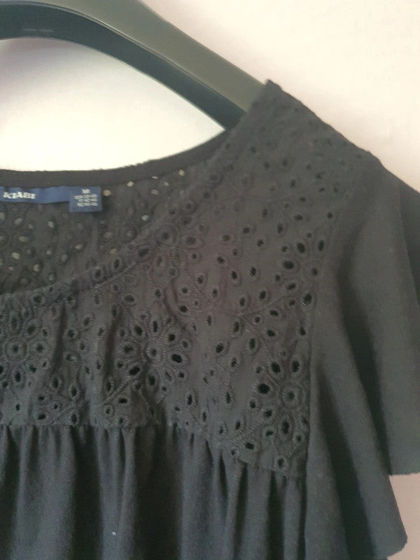 T-Shirt noir avec voile