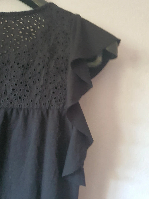 T-Shirt noir avec voile