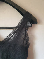 Débardeur à dentelle noire