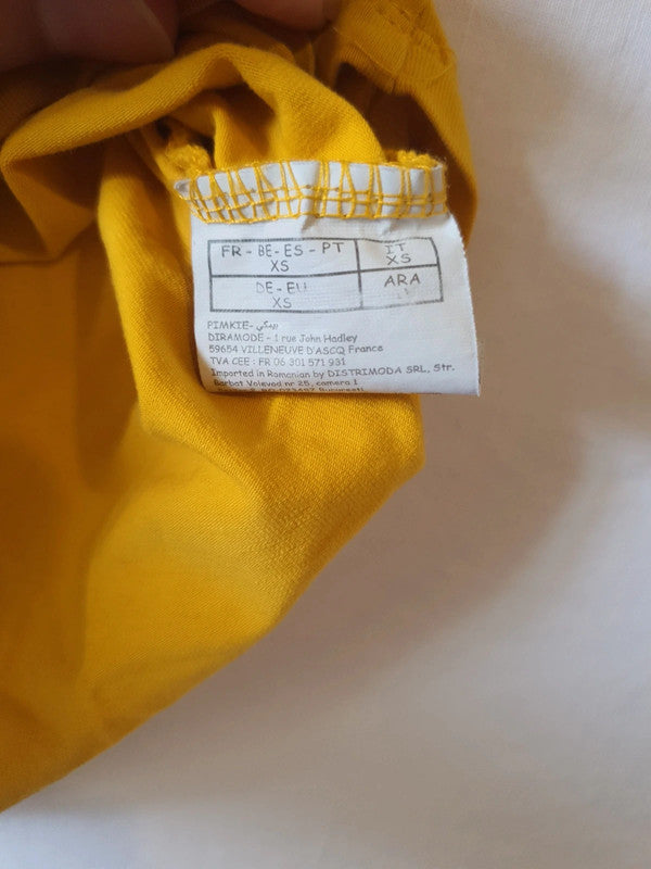 Débardeur jaune moutarde