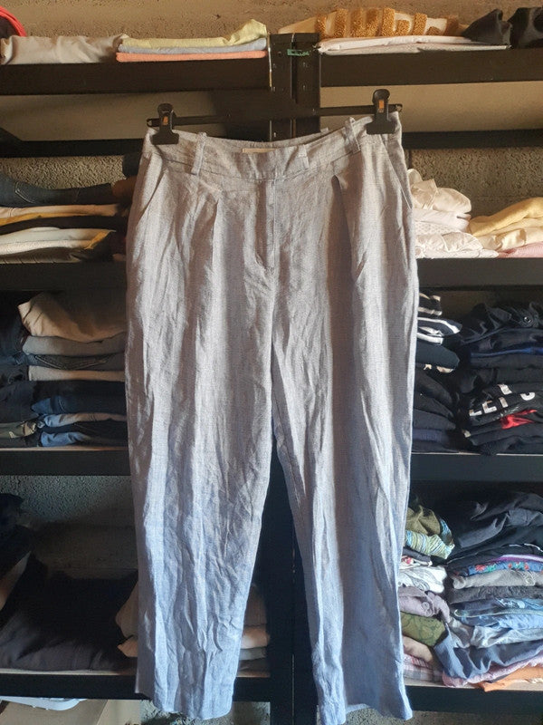 Pantalon bleu à rayures