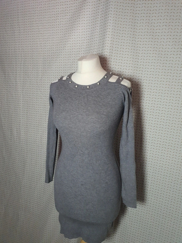 Robe pull grise Luxestar
