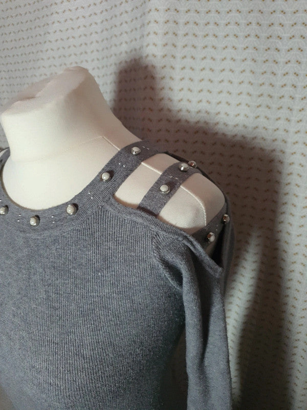 Robe pull grise Luxestar