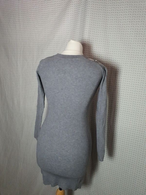 Robe pull grise Luxestar