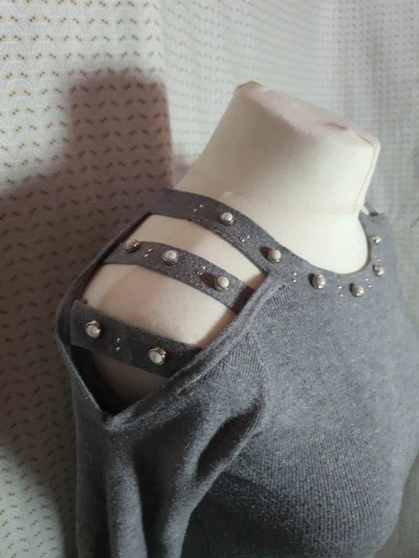 Robe pull grise Luxestar