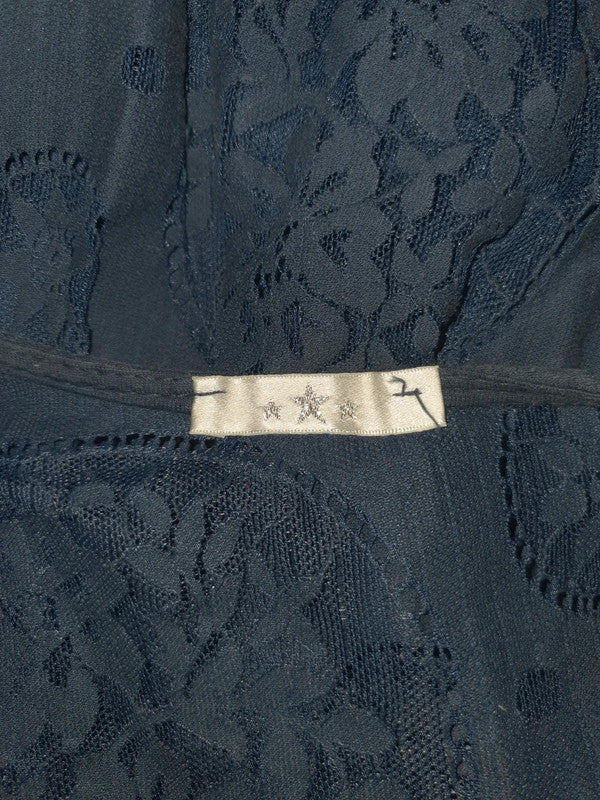 Chemisier transparent bleu
