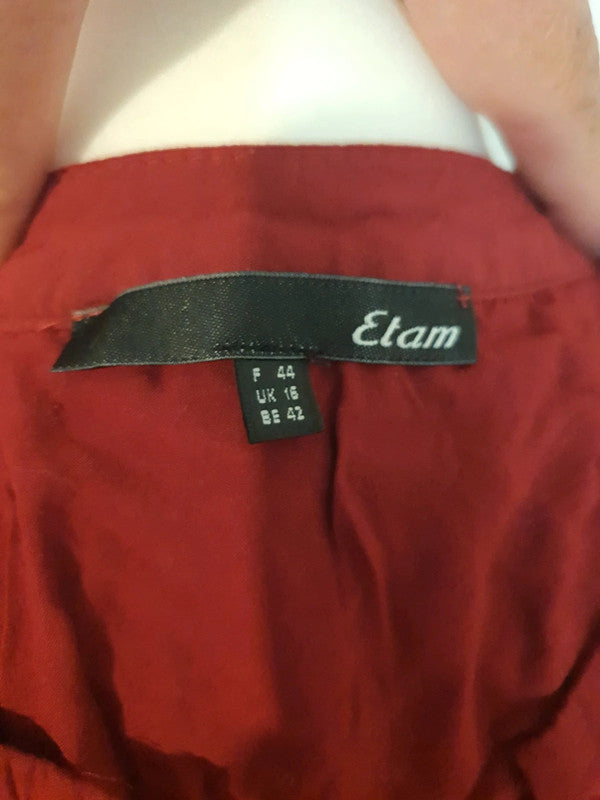 Chemisier Etam rouge taille 44