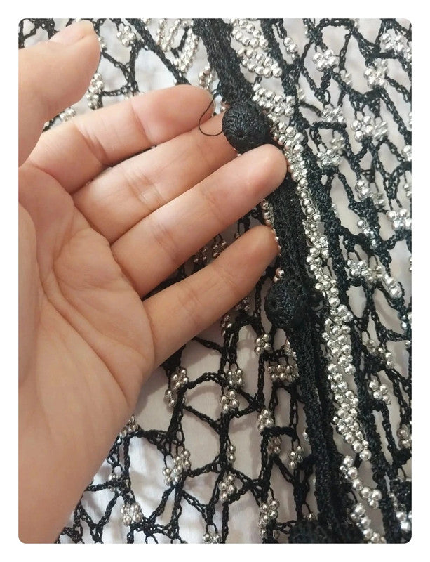 Tee-shirt complètement transparent en bille aluminium et fil cotons
