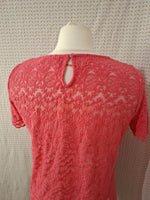 T-shirt rose transparent Gémo Taille M