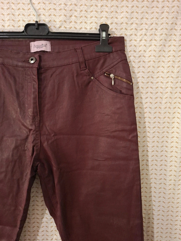 Jeans rouge bordeaux Antonelle Taille 2XL