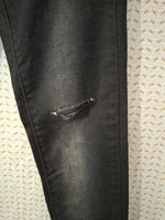Jeans noir troué Stradivarius Deluxe Taille XS