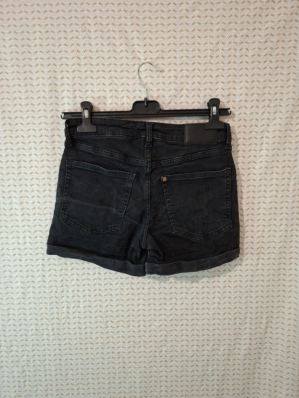 Short en jean noir H&M Taille XS