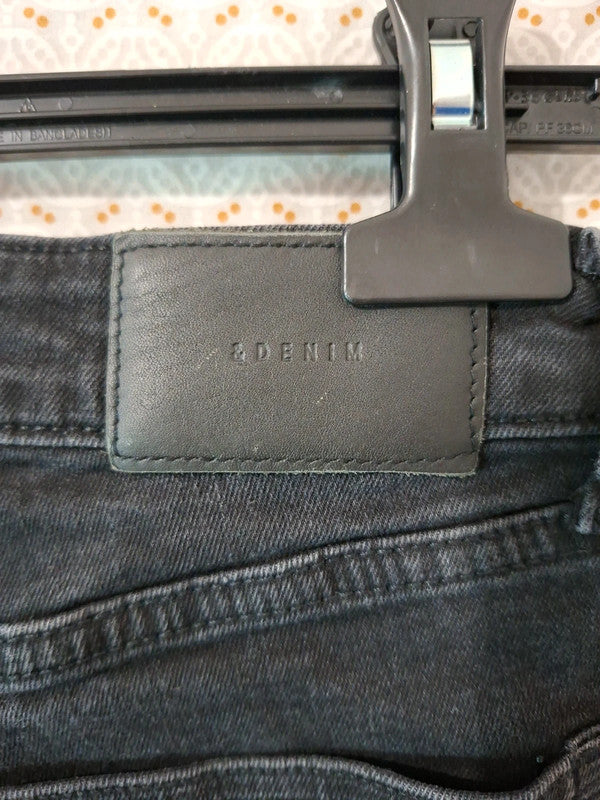Short en jean noir H&M Taille XS